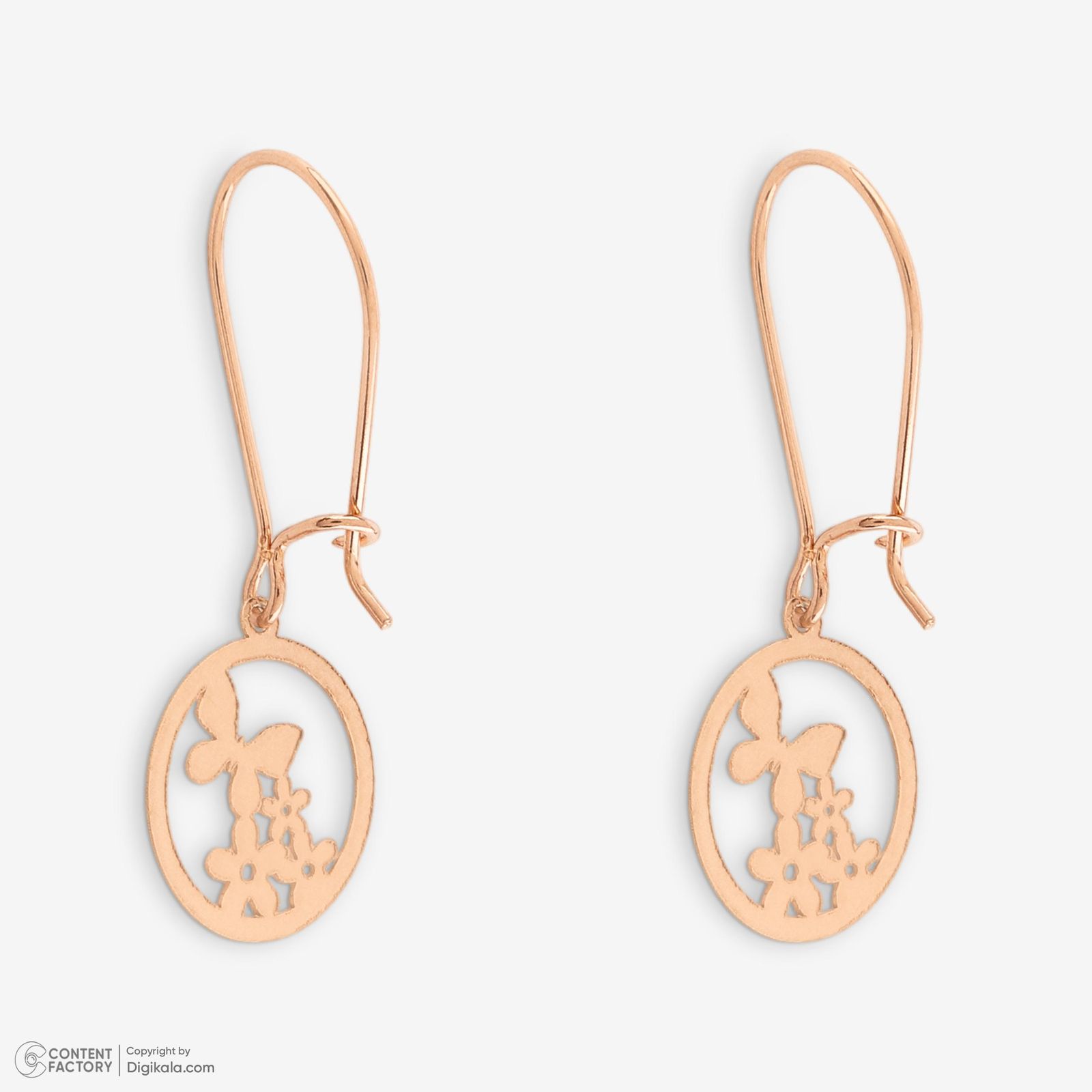 نیم ست طلا 18 عیار زنانه حافا گلد مدل پروانه کد nim05 -  - 6