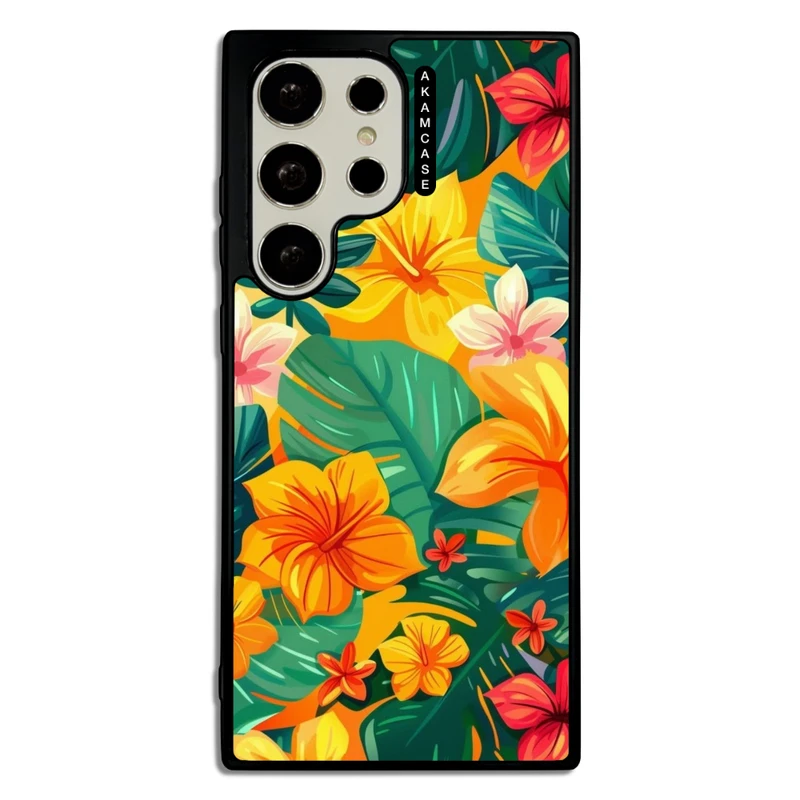 کاور آکام مدل AMC-WSGS23U-FLOWERS-28 مناسب برای گوشی موبایل سامسونگ Galaxy S23 Ultra