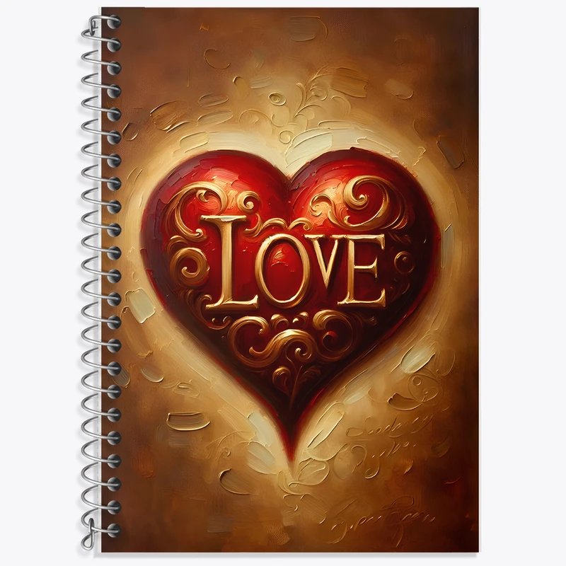 دفتر نت موسیقی 50 برگ خندالو طرح Love کد F5505