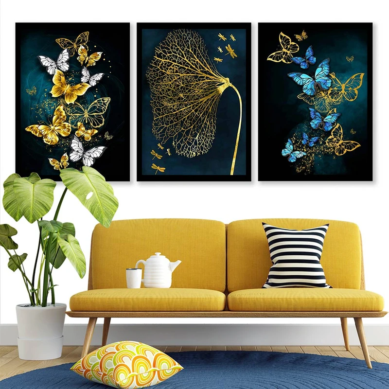 تابلو صبا طرح مدل دکوراتیو مدرن کد 250 مجموعه 3 عددی