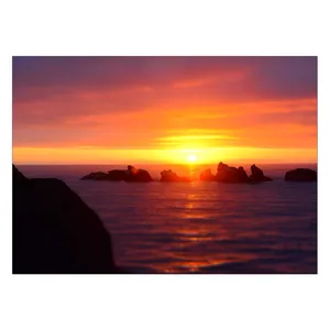 Wensoni Sunset of Ocean Chassis Size 50 x 70 Cm