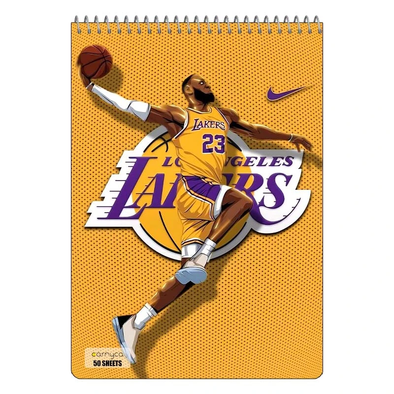 دفتر نقاشی 50 برگ سیمی کارنیکا طرح لیکرز Lakers کد 88505