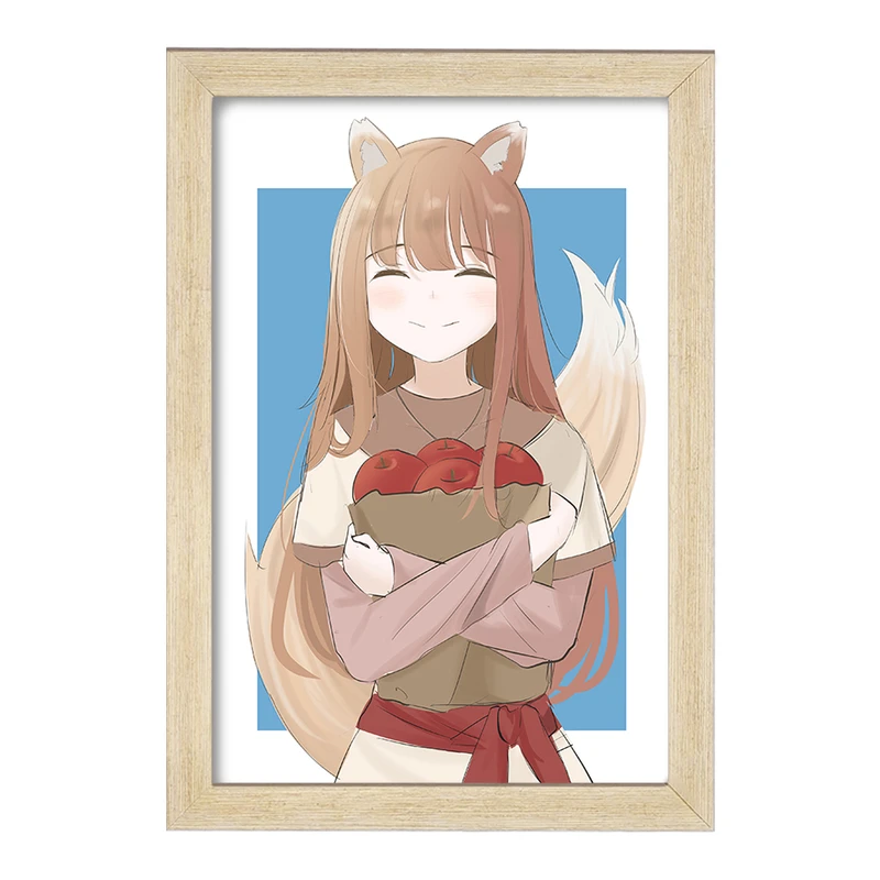 تابلو خندالو مدل هولو انیمه ادویه و گرگ کد 36138