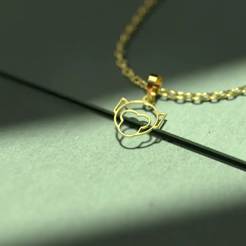 گردنبند طلا 18 عیار زنانه مدوپد مدل میمون کد B3-1-1137