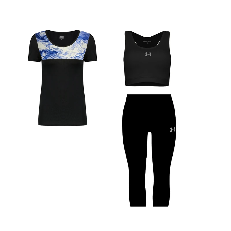 ست سه تکه لباس ورزشی زنانه مدل 1801-3101-710102