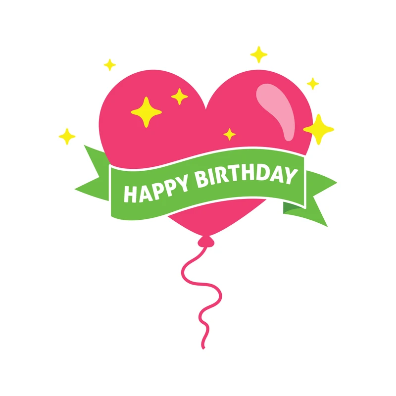 برچسب لپ تاپ پویا مارکت طرح تولدت مبارک کد 1558