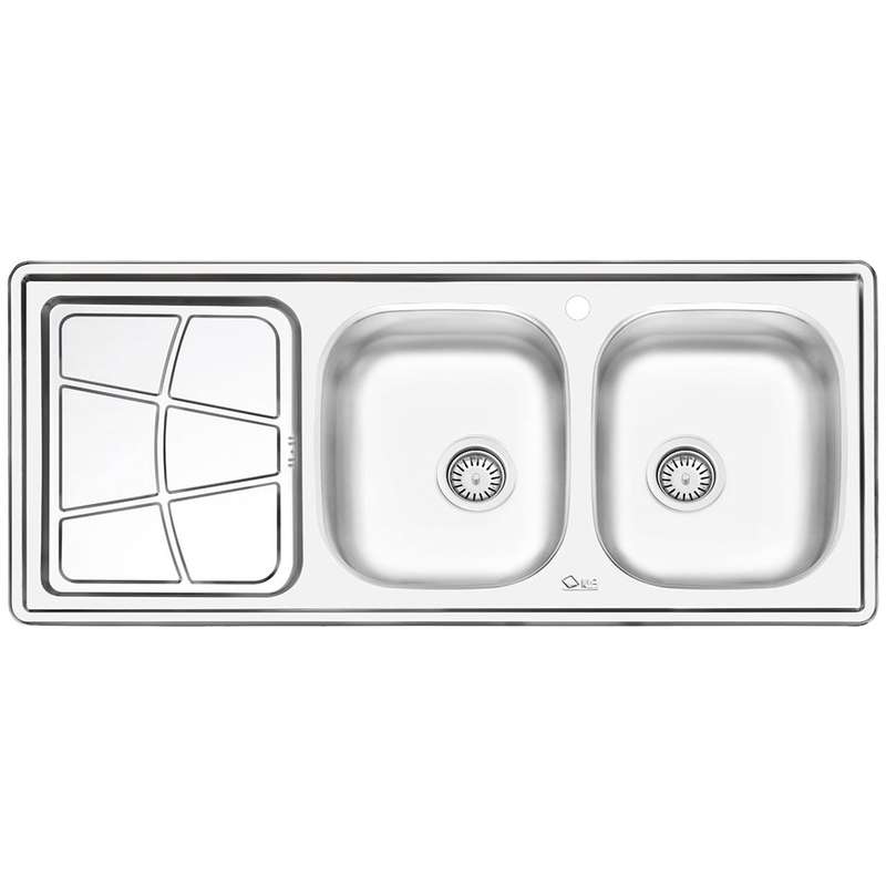 سینک ایلیا استیل مدل 4030R توکار سایز 50 × 120 سانتی متر