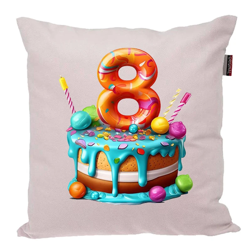 کوسن ناریکو طرح تولدت مبارک مدل سن 8 کد 03908