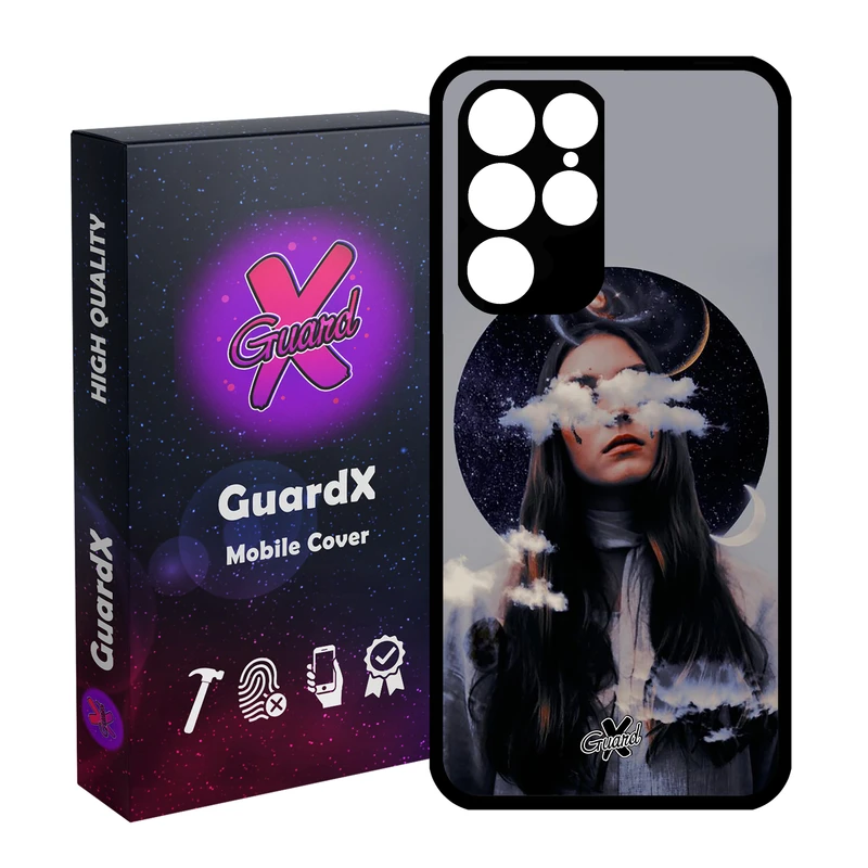 کاور گارد ایکس طرح Girl مدل Glass10011 مناسب برای گوشی موبایل سامسونگ Galaxy S22 Ultra