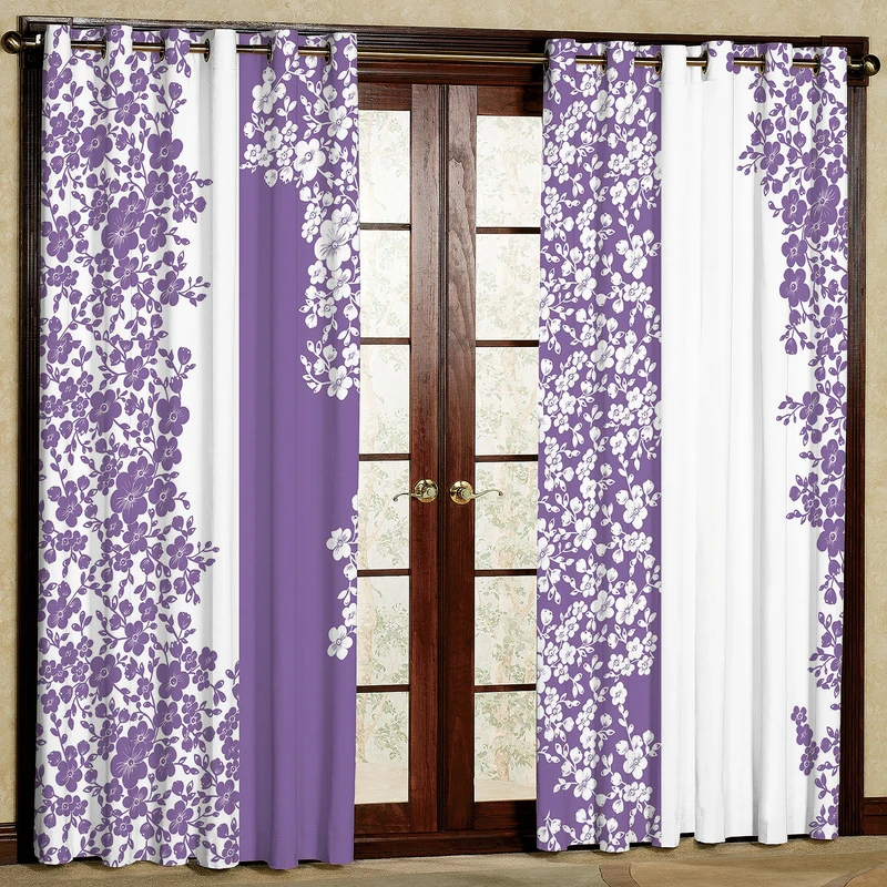 پرده مدل مخمل پانچی کد 1196T2 سایز 200x140 سانتی متر