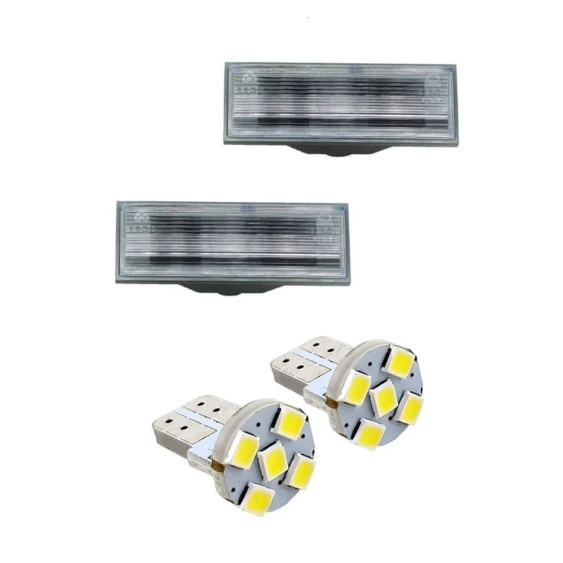 چراغ پلاک خودرو کالانیکس مدل EK-PRIDE132WH5SMD-10692 مناسب برای پراید 132 به همراه لامپ مجموعه 4 عددی