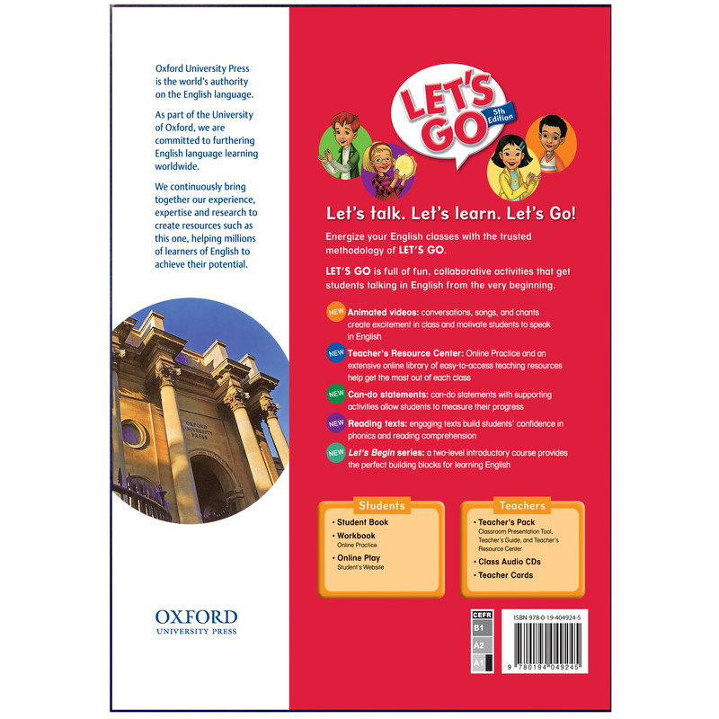 کتاب Lets Go 1 5th اثر جمعی از نویسندگان انتشارات هدف نوین کتاب Lets Go 1 5th اثر جمعی از نویسندگان انتشارات هدف نوین