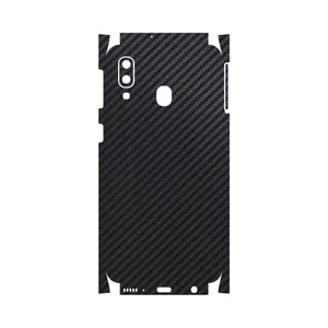 MAHOOT Black-Carbon-Fiber-FullSkin Cover Sticker for Samsung Galaxy A40