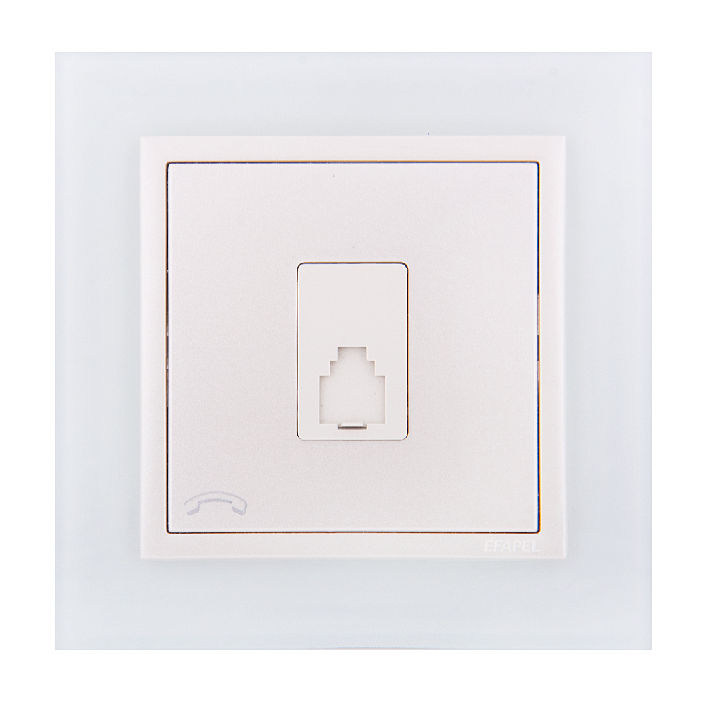 پریز تلفن ایفاپل مدل LOGUS90 CRYSTAL کد 90910TCP/21252/90712