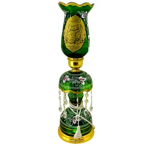 شمعدان مدل لاله مذهبی محرم طرح یا اباالفضل العباس و یا فاطمه الزهرا س