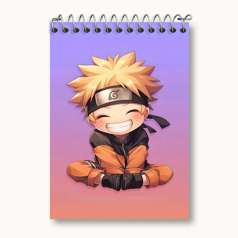 دفتر یادداشت 50 برگ خندالو طرح انیمه ناروتو (Naruto) کد N3542