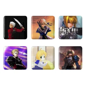 مگنت خندالو طرح انیمه فیت استی نایت Fate Stay Night کد 1403B مجموعه 6 عددی