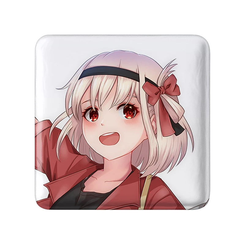 مگنت خندالو طرح چیساتو انیمه لیکوریس ریکویل Lycoris Recoil  مدل مربعی کد 23084