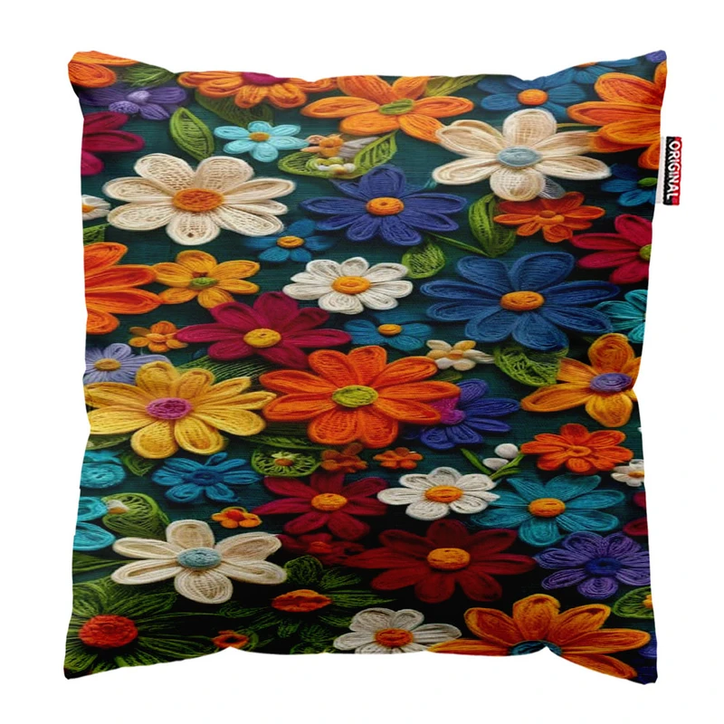 کوسن پاد آفرین مدل گل کد 1440 سایز 30*30 سانتی متر