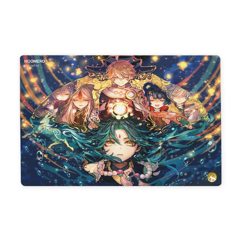 ماوس پد هومرو مدل ML153-SIZE2437 طرح بازی Genshin Impact