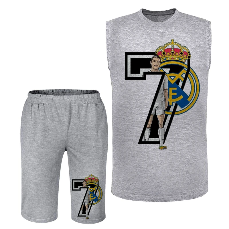 ست تاپ و شلوارک مردانه مدل رونالدو A433