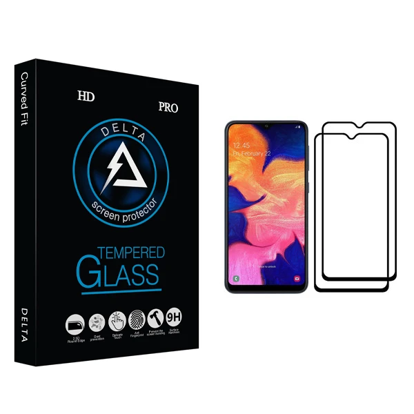 محافظ صفحه نمایش دلتا مدل Fit مناسب برای گوشی موبایل سامسونگ Galaxy A10 بسته دو عددی