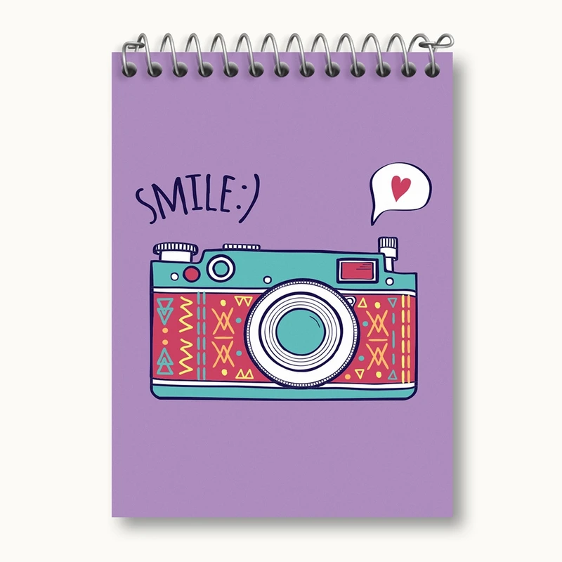 دفتر یادداشت 50 برگ خندالو مدل دوربین کد 1760