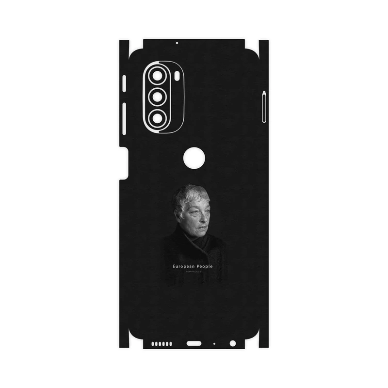 برچسب پوششی ماهوت مدل Portrait of a European Woman-FullSkin مناسب برای گوشی موبایل موتورولا Moto G51 5G