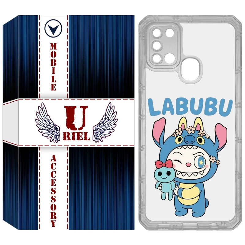 کاور یوریل مدل Clear کد 112 طرح لبوبو مناسب برای گوشی موبایل سامسونگ Galaxy A21S