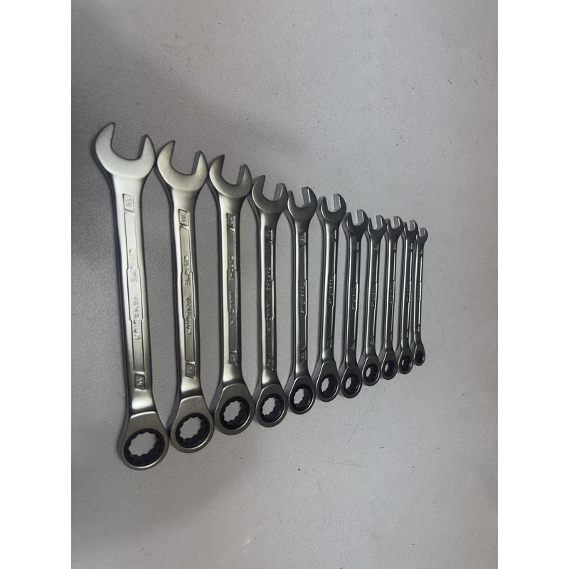 آچار یکسر تخت یکسر جغجغه ای تاپکس مدل SMT-8-19MM-CHROM VANADIOM مجموعه 11 عددی آچار یکسر تخت یکسر جغجغه ای تاپکس مدل SMT-8-19MM-CHROM VANADIOM مجموعه 11 عددی