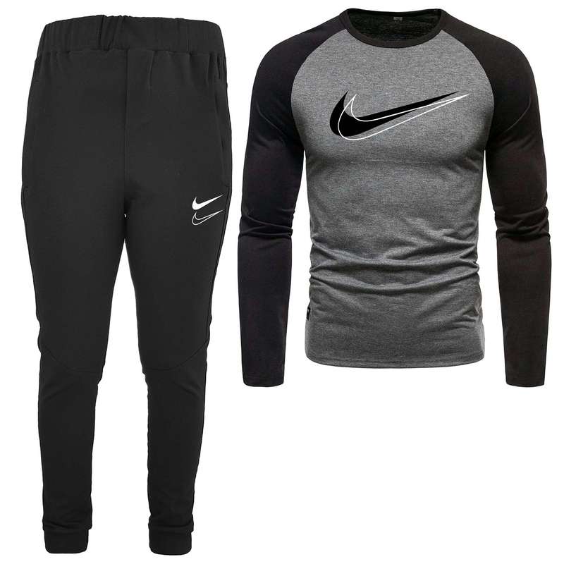 ست تی شرت و شلوار مردانه مدل 0400911 رنگ مشکی