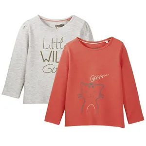 تی شرت آستین بلند نوزادی لوپیلو مدل moj-301498 مجموعه دو عددی