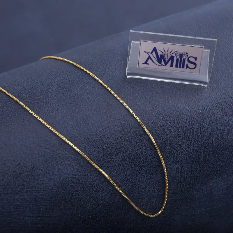 زنجیر نقره زنانه آمیتیس مدل ونیزی کد AVN-Z78