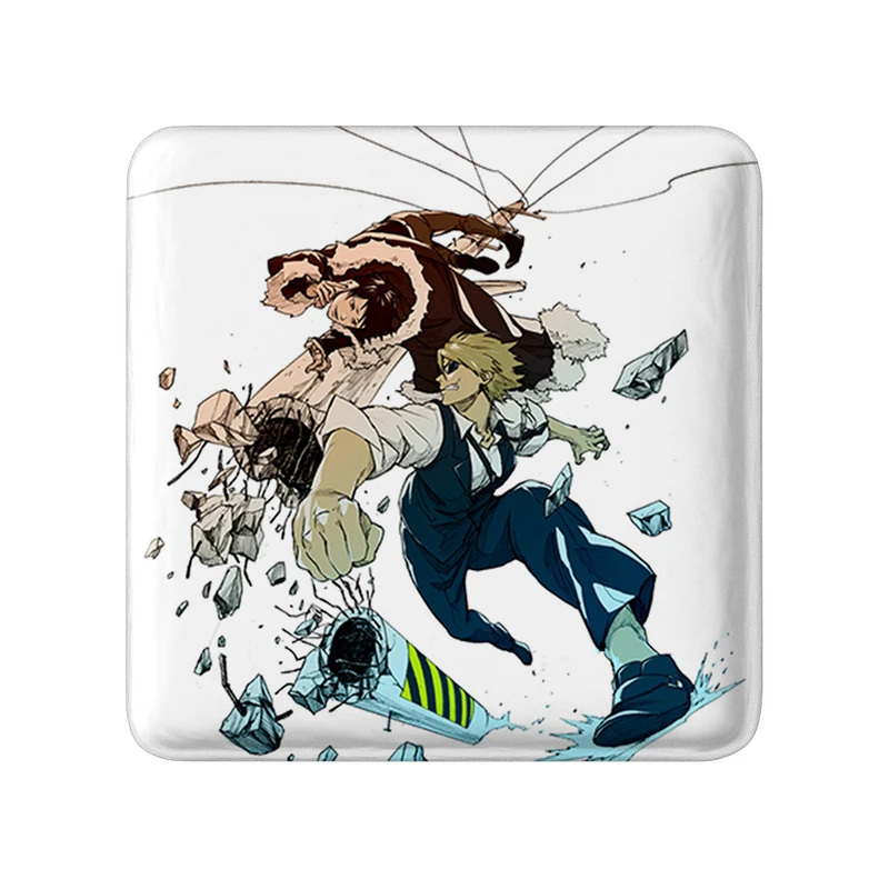 پیکسل خندالو طرح ایزایا و شیزو انیمه دورارارا مدل مربعی کد 32119