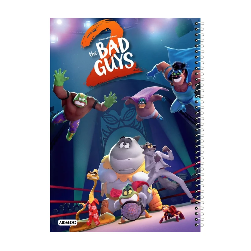 دفتر نقاشی 50 برگ آلبالو طرح انیمیشن بد گایز کد 2172