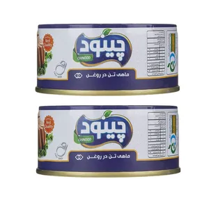 کنسرو ماهی تن در روغن چینود - 150 گرم بسته 2 عددی