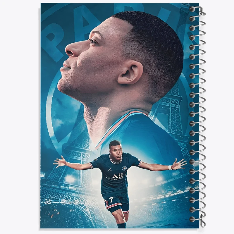 دفتر ژورنال نویسی 50 برگ خندالو مدل نقطه ای طرح کیلیان امباپه کد N2796