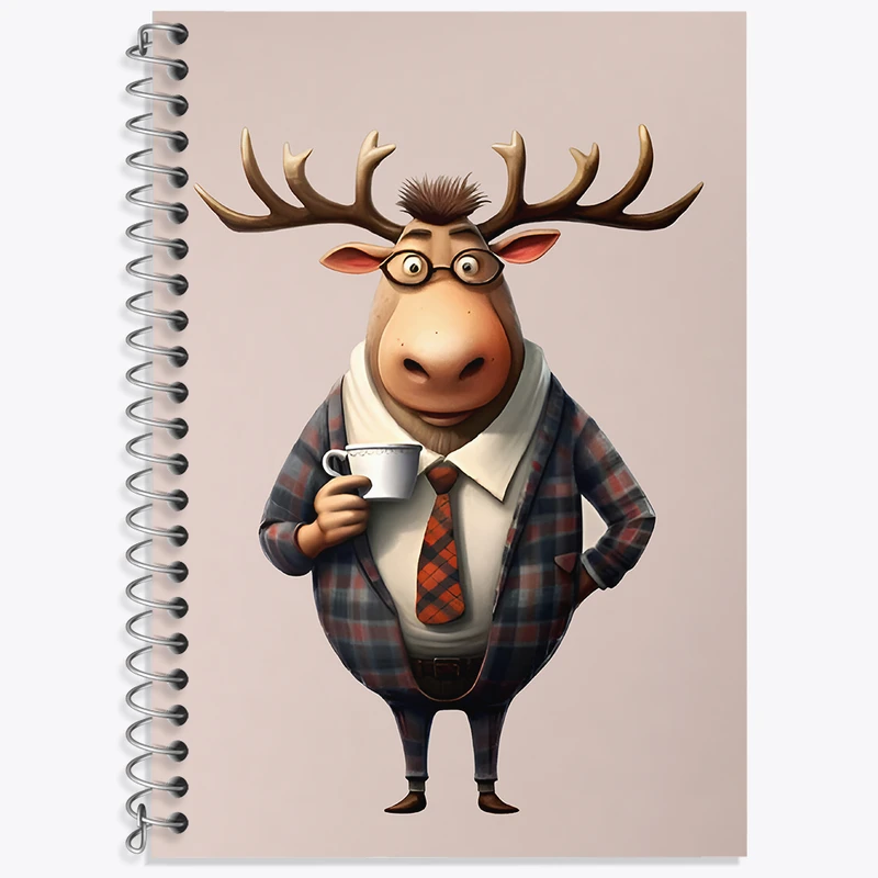 دفتر لغت 50 برگ خندالو طرح گوزن کارمند کد N5947