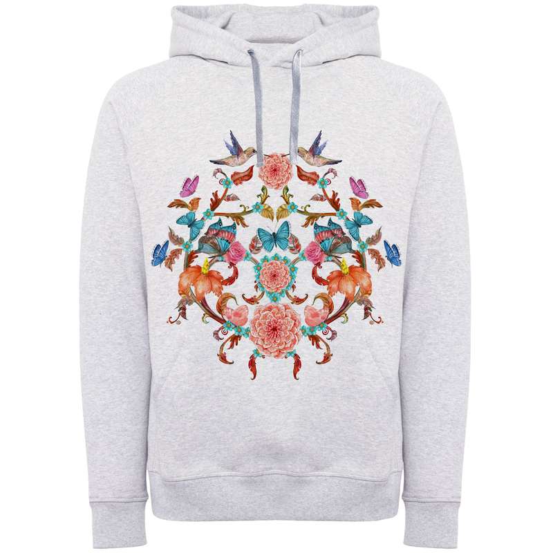 هودی زنانه مدل گل وپروانه A32