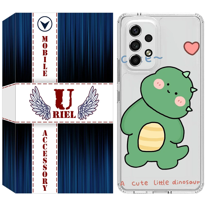 کاور یوریل مدل Clear کد 3 طرح دایناسور مناسب برای گوشی موبایل سامسونگ Galaxy A33