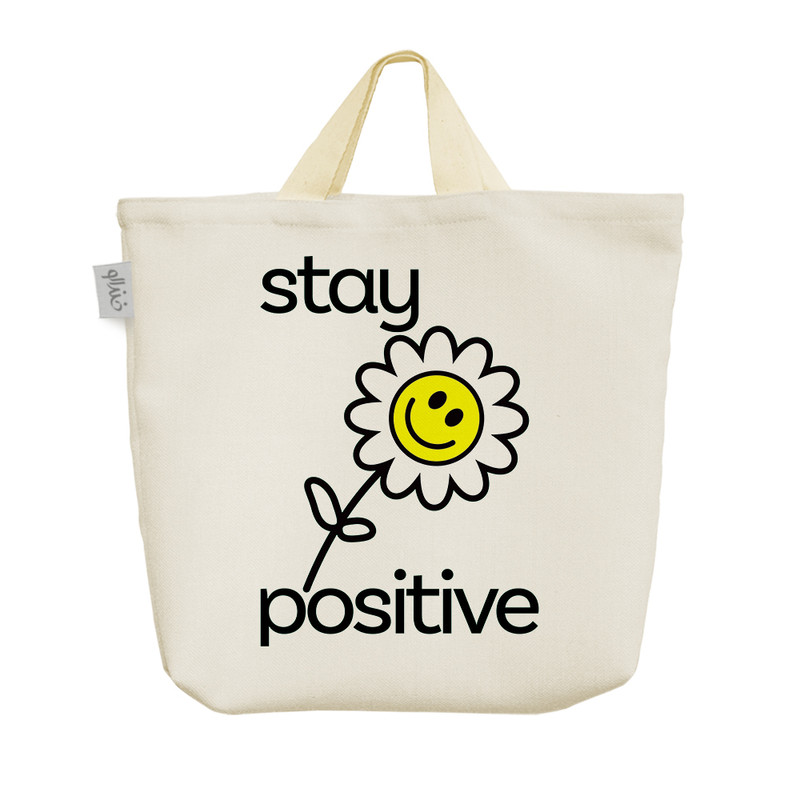 ساک خرید خندالو مدل Stay Positive کد 5652