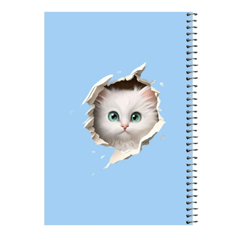 دفتر مشق 80 برگ اس جی مدل گربه کد۳   