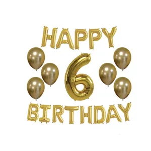 پک بادکنک آرایی پارتی لند تهران مدل happy birthday کد 3105 مجموعه 20 عددی