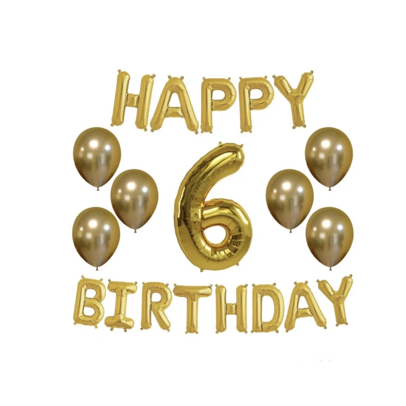 پک بادکنک آرایی پارتی لند تهران مدل happy birthday کد 3105 مجموعه 20 عددی