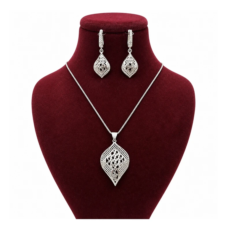نیم ست نقره زنانه مدل AI88000