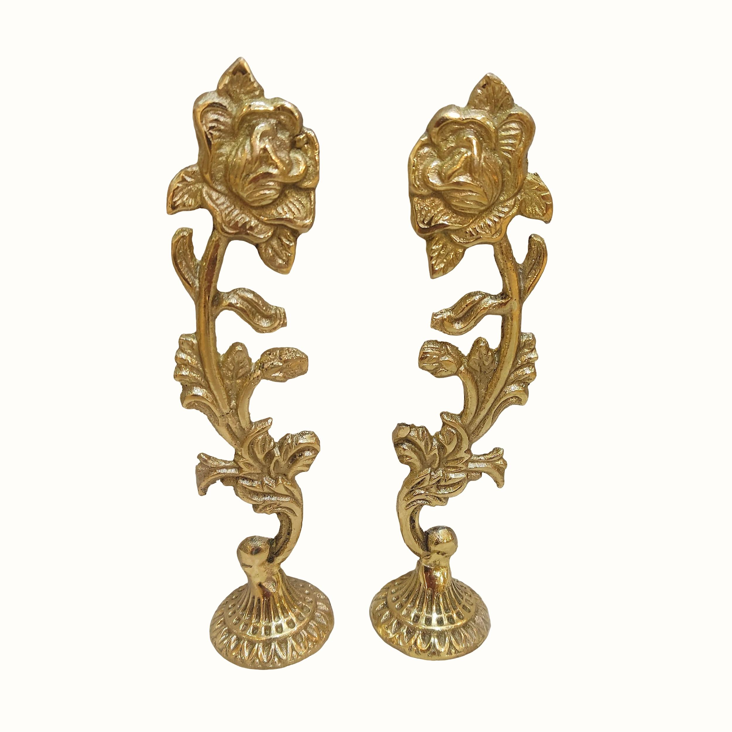 مجسمه برنزی مدل گل رز کد B1007