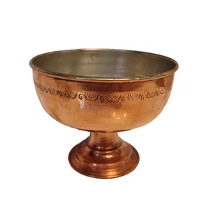 کاسه مسی طرح پایه دار مدل GHOL