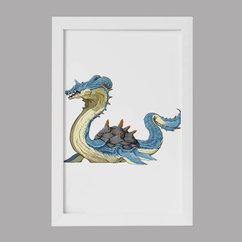 تابلو خندالو مدل بازی شکارچی هیولا (Monster Hunter) کد 33224