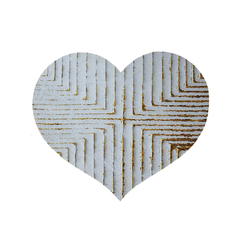 پادری مدل قلب طرح کلاسیک کد 8898 سایز 90x90 سانتی متر