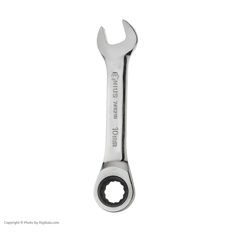 آچار جغجغه ای یک سر تخت جنیوس تولز مدل 760210 سایز 10 میلی متر